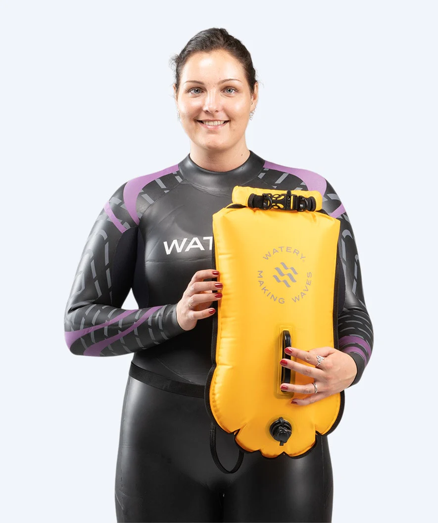 Watery havtaske - Swim Buoy & Dry Bag 28L - Gul