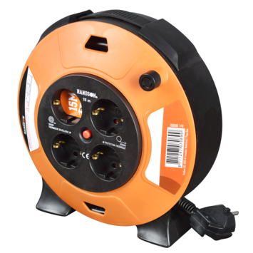 HANDSON Kabelbox 4-voudig RA 15 Meter