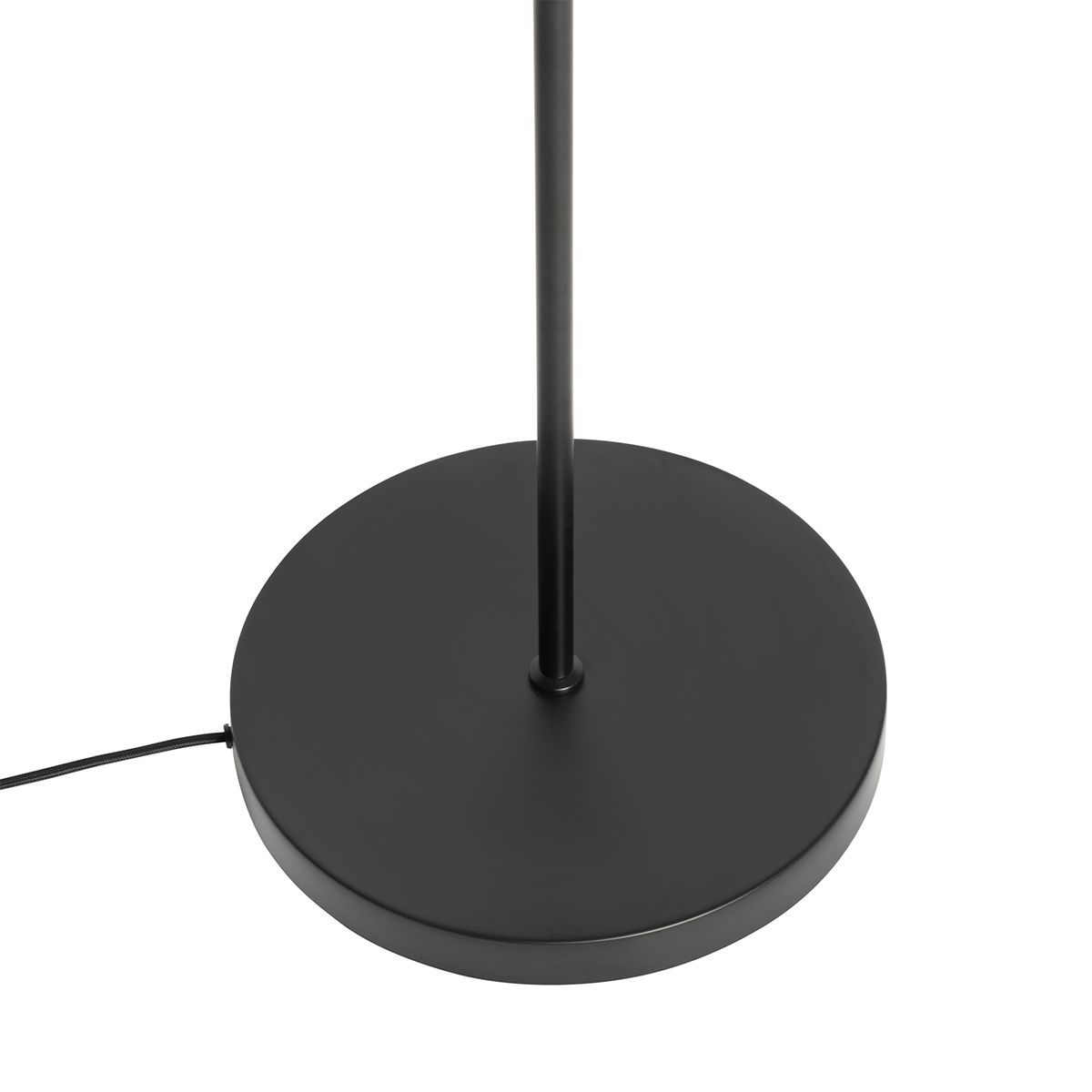 Moderne vloerlamp zwart met smoke glas 2-lichts - Stavelot