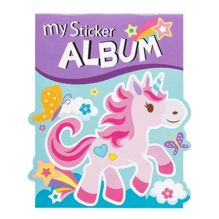 Idena Stickeralbum Einhorn inkl. 40 Glitzer-Sticker