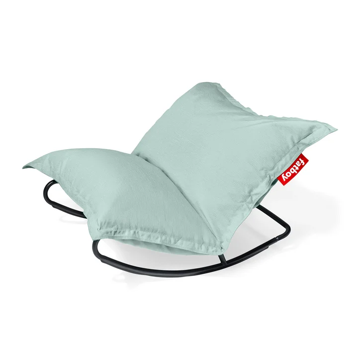 Fatboy - Rock 'n' Roll Lounge Chair, schwarz   Original Outdoor Sitzsack, seafoam