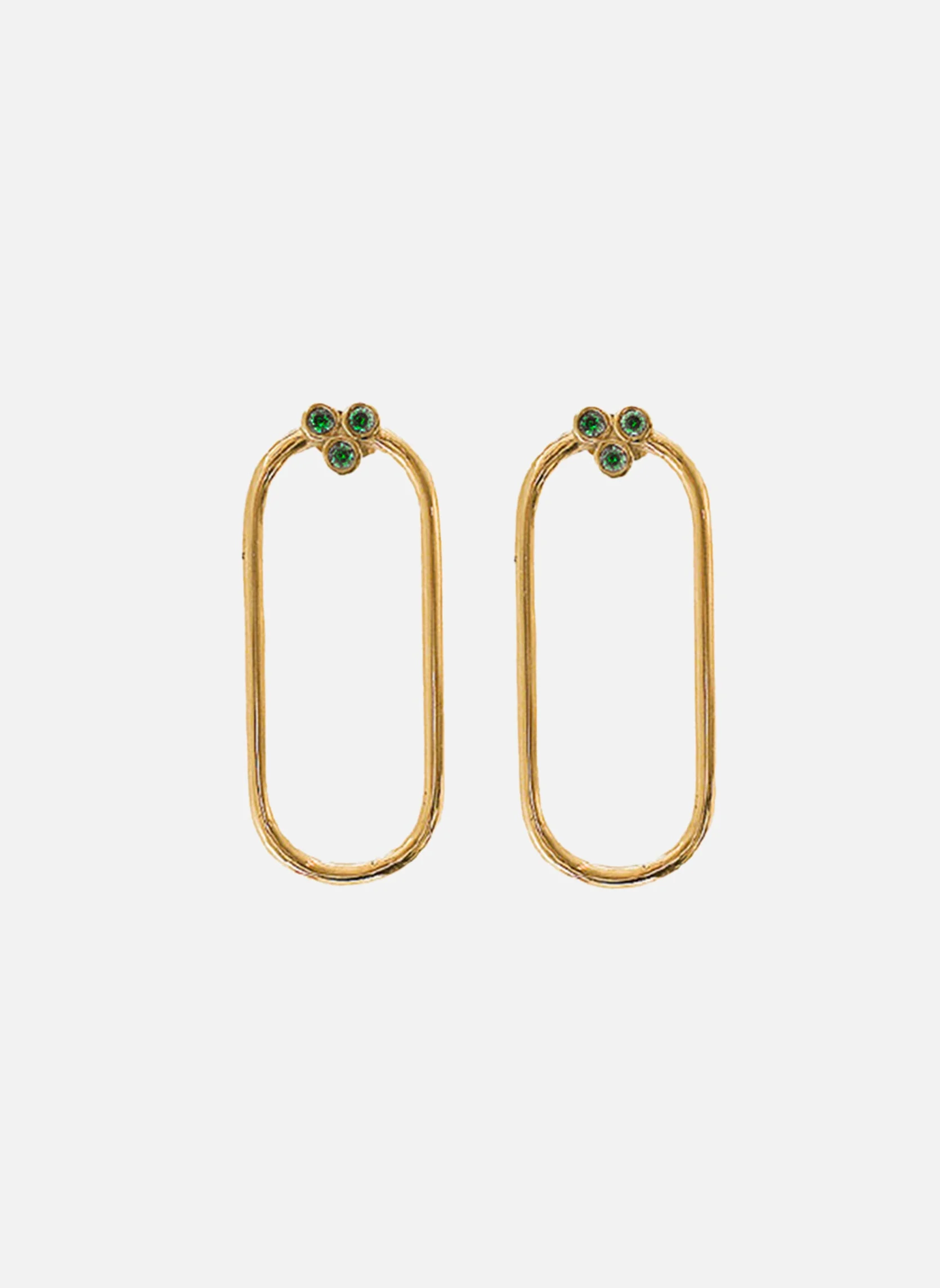 APOLLON - Boucles d'oreilles pendantes apollon | Vert