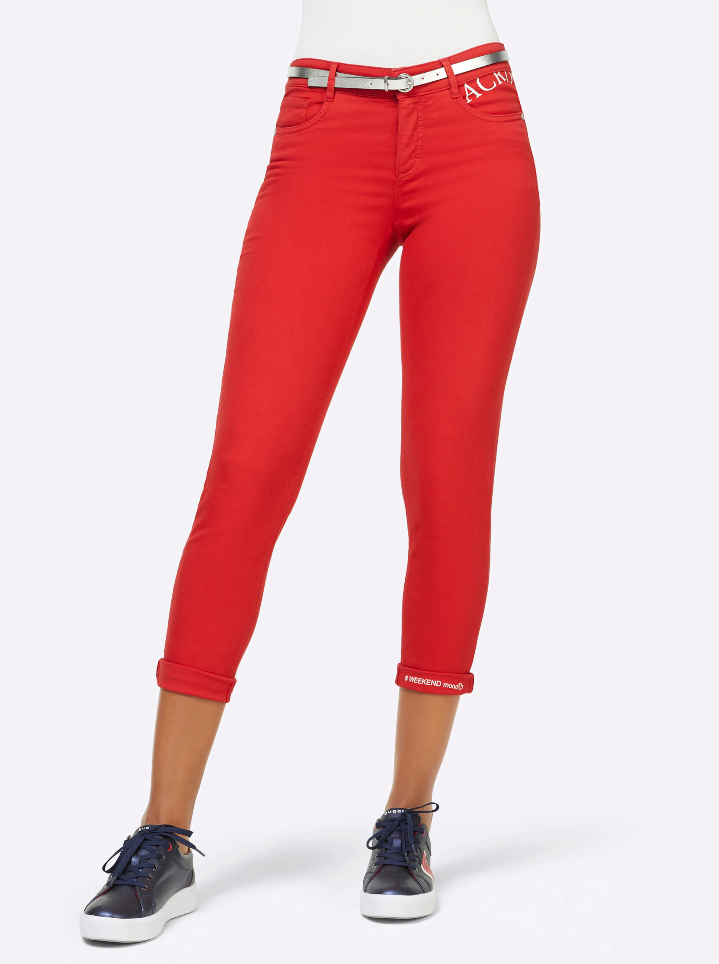 Ascari 5-Pocket-Jeans in rot