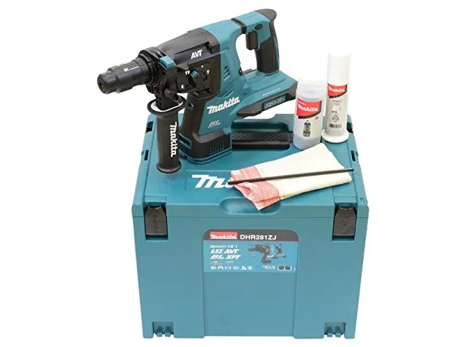 Makita DHR281ZJ - Roterende hammer - ledningfri - 3 tilstande - SDS-plus - 2.8 Joule - intet batteri - 36 V - SOLO