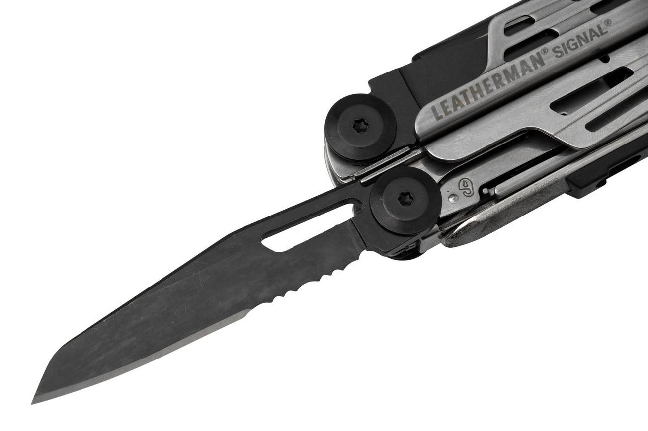 Leatherman Signal Black & Silver survival multitool, nylon foedraal, Limited Edition