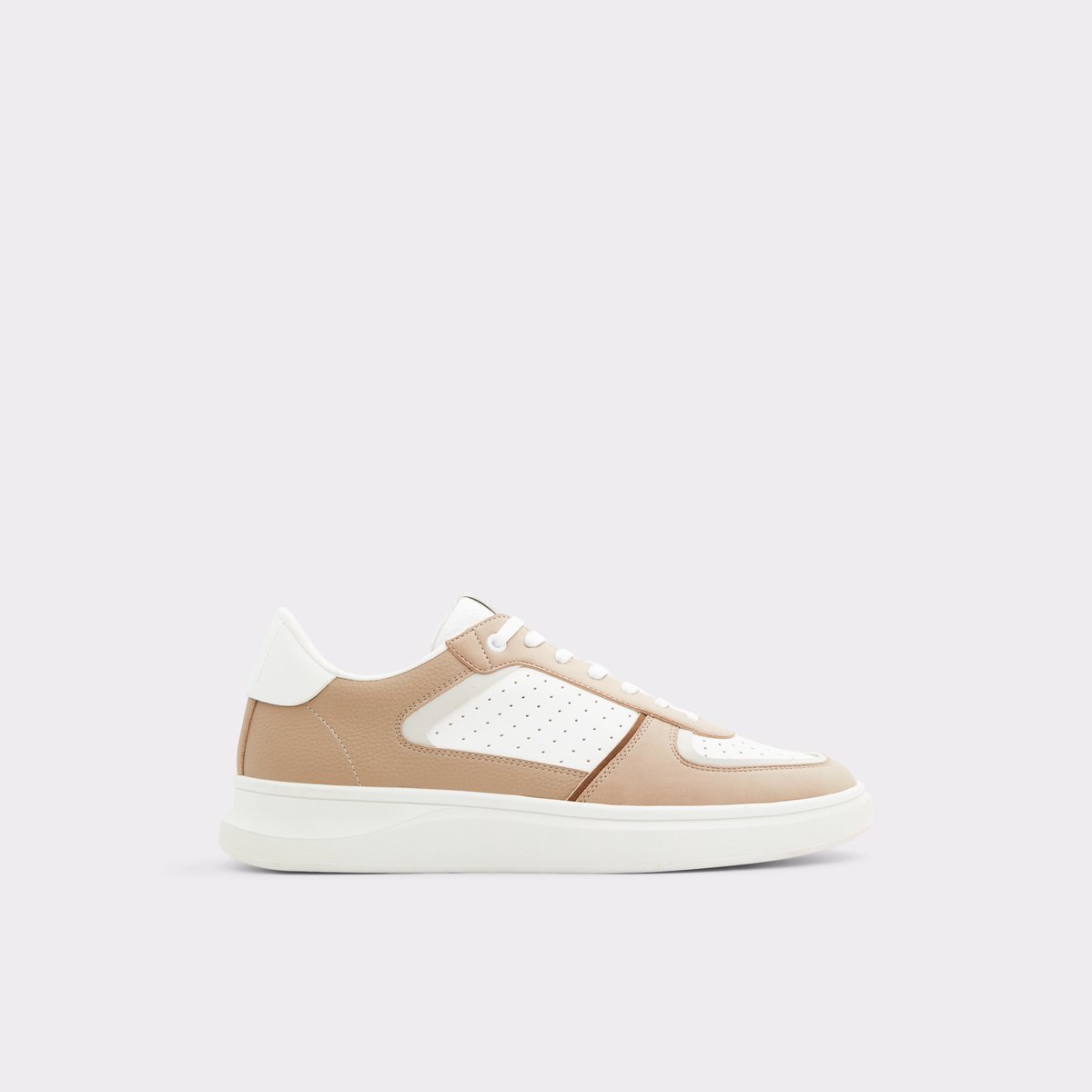 Drishtia White Synthetic Perf Men Low top