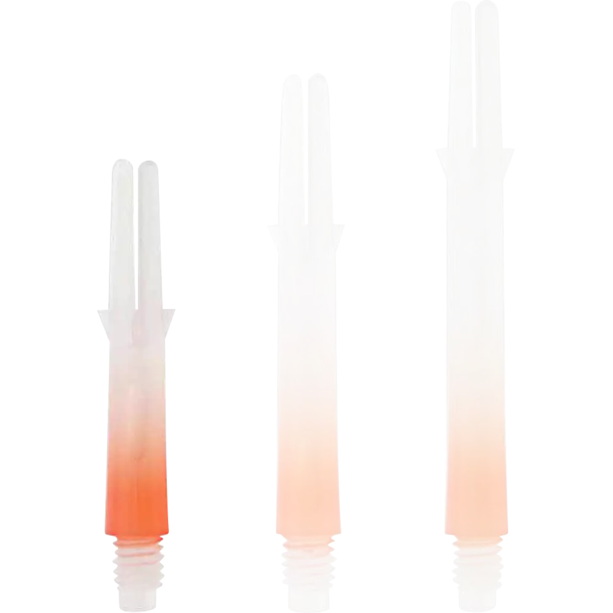 L-Style - L-Shaft Lock Straight TwoTone - Weiß Klar Orange