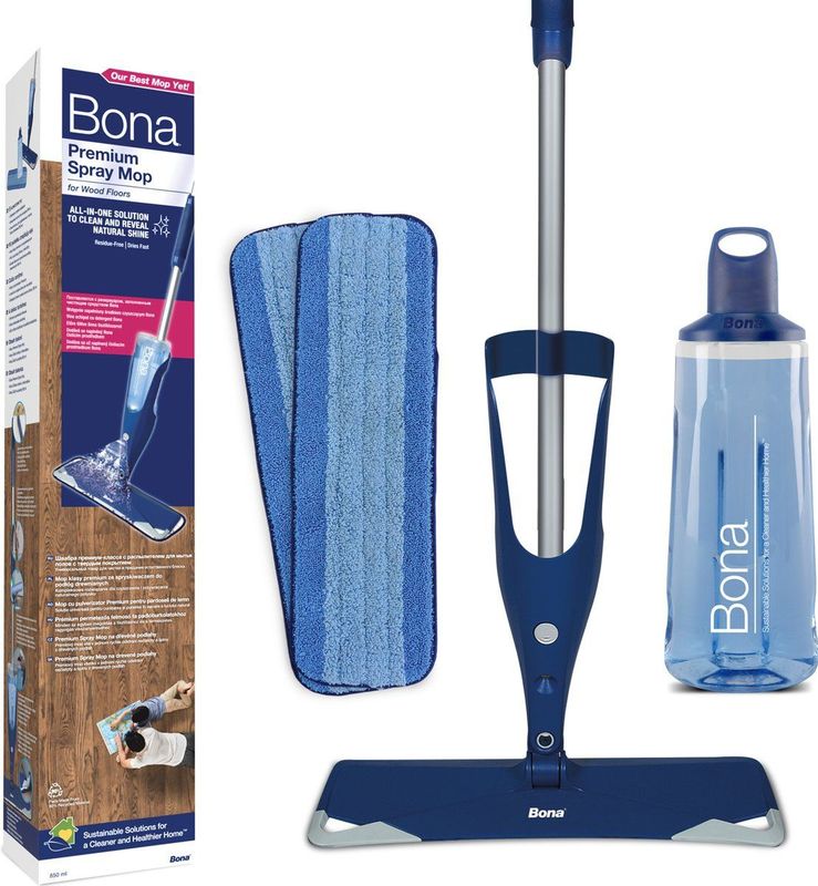 Bona - Premium Spray Mop - Vloerreiniger - Voor Houten Vloeren - Met Sproeifunctie
