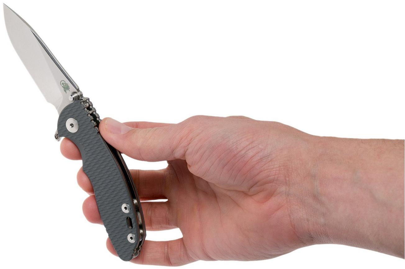 Rick Hinderer XM18 3” Skinny Slicer Linerlock, Grey G10 zakmes