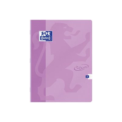 Oxford Touch - Cahier 24 x 32 cm - 96 pages - grands carreaux (seyès) - disponible dans différentes couleurs