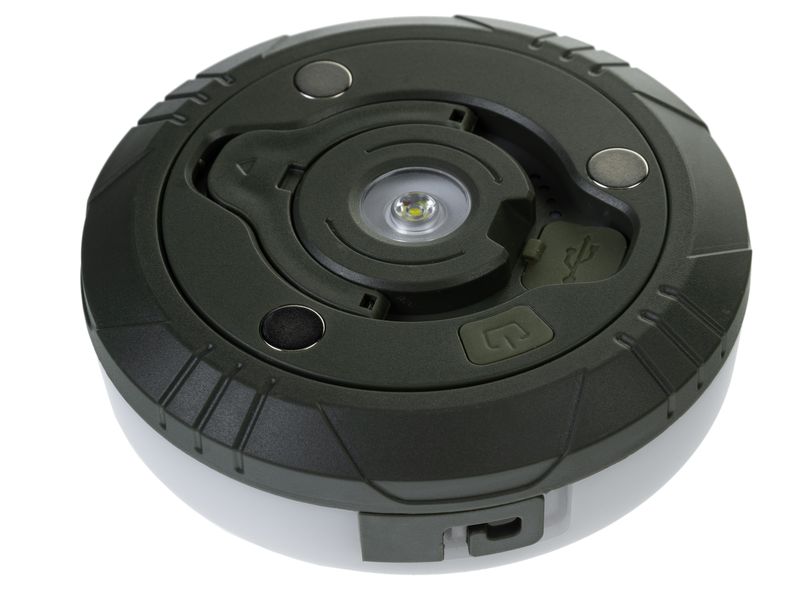 FTM Campinglampe RGB mit Powerbank LED-Campinglampe mit warmweissem und farbigem Licht