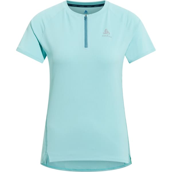 T-shirt trail ODLO AXALP TRAIL S/S 1/2 ZIP W AQUA HAZE