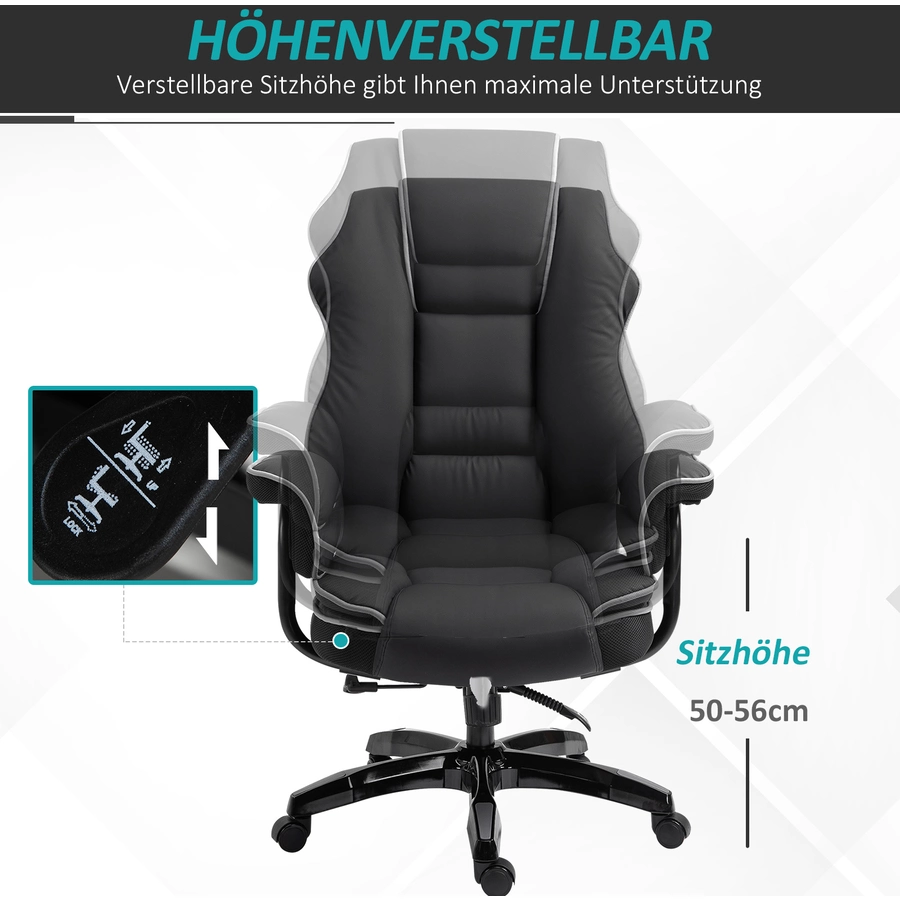 Vinsetto Bürostuhl  ergonomisch schwarz