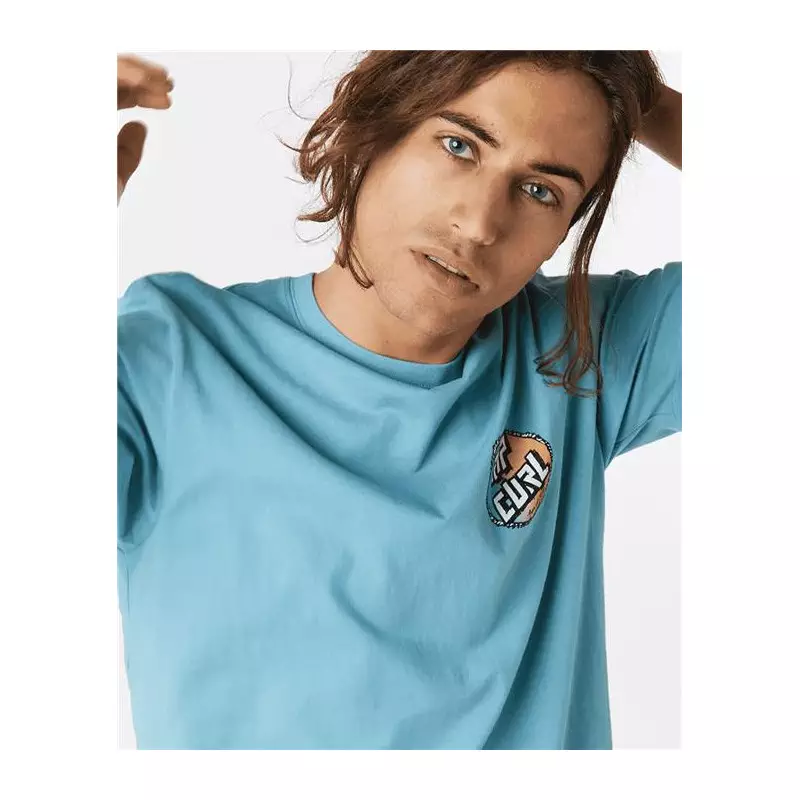 Teeshirt RIPCURL Old Logo Ss Tee Dusty Blue M