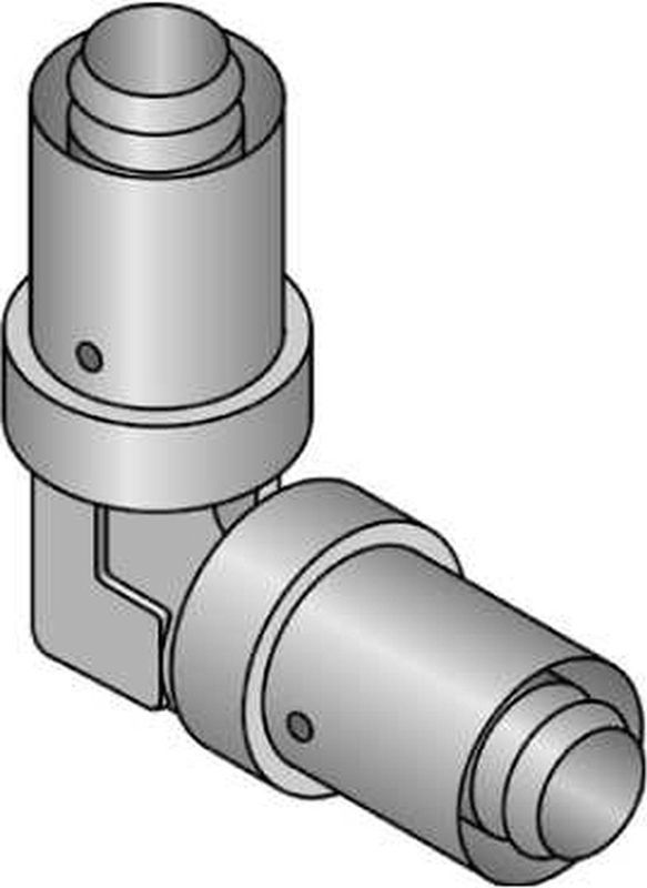 Uponor - MLC G Gas Plus Perskoppeling Knie - 20 x 20