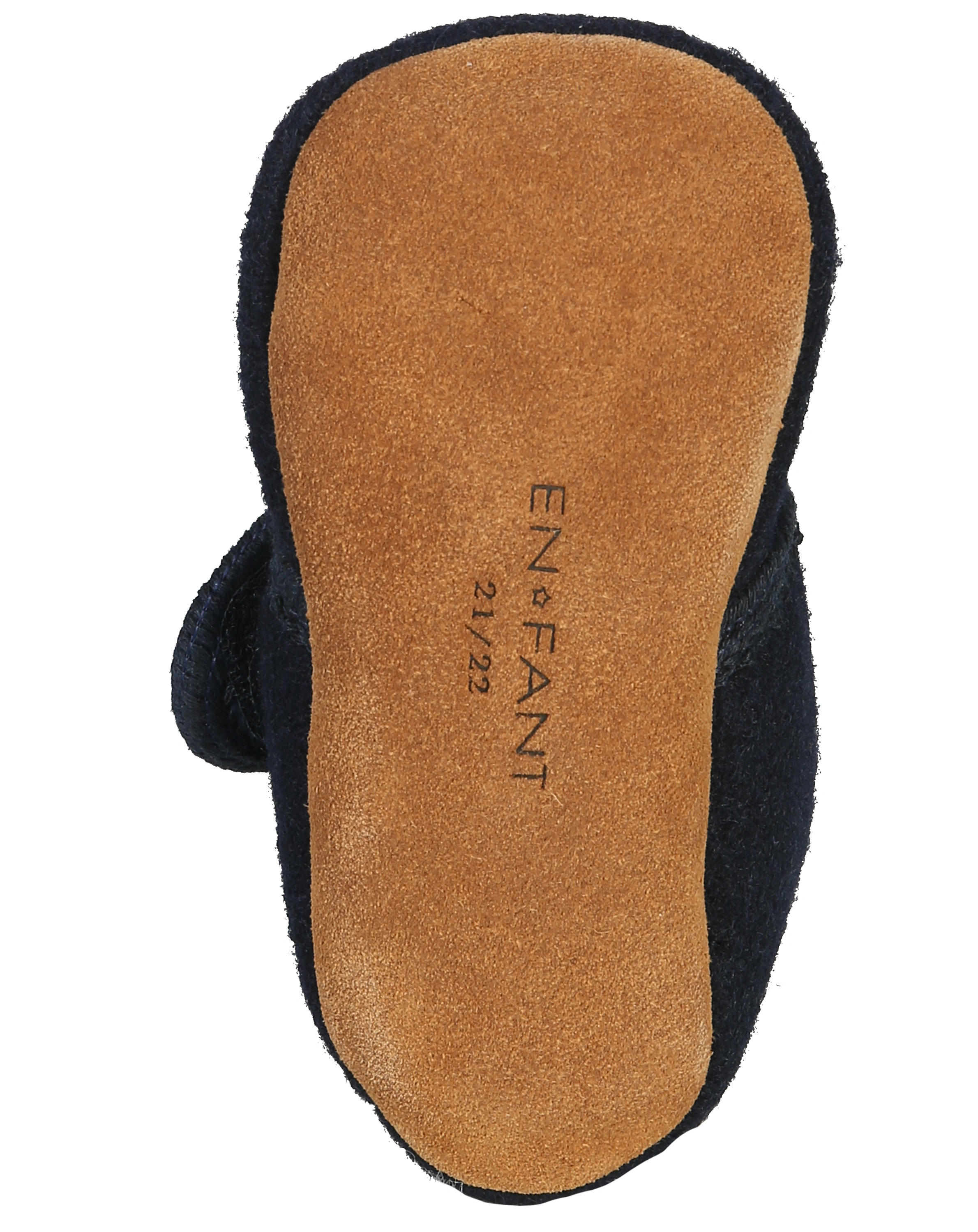 Klett-Krabbelschuhe MOBIL aus Wolle in navy