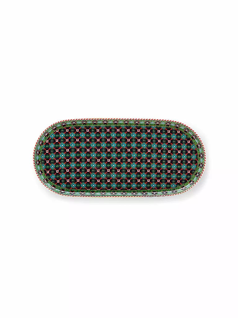 PIP STUDIO Platte klein BERRY BLUES 25x12cm Clover Green dunkelgrün