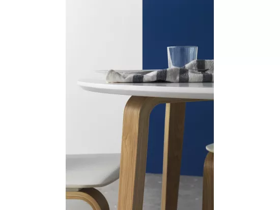 Table panneau de fibres de moyenne densité 110 cm diamètre