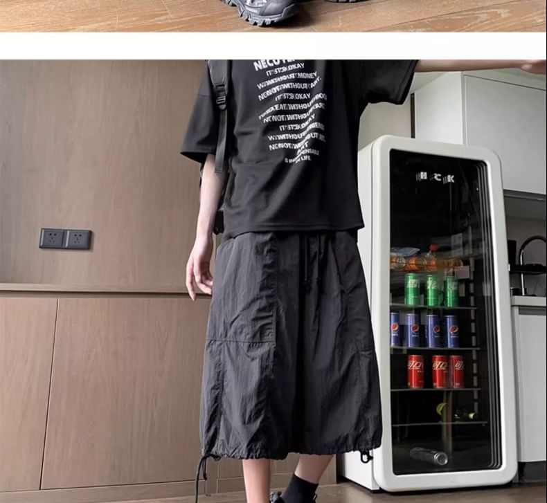 Oakjam - Mid Rise Wide Leg Shorts