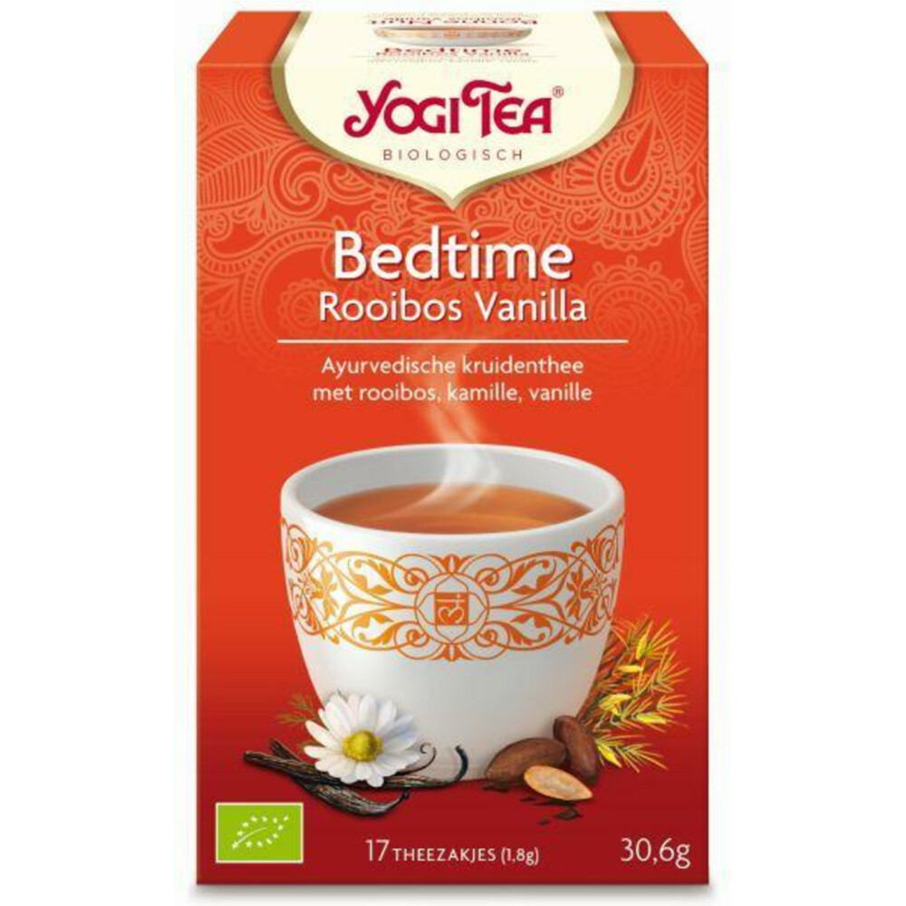 Yogi tea Bedtime Rooibos Vanilla Biologisch17 stuks
