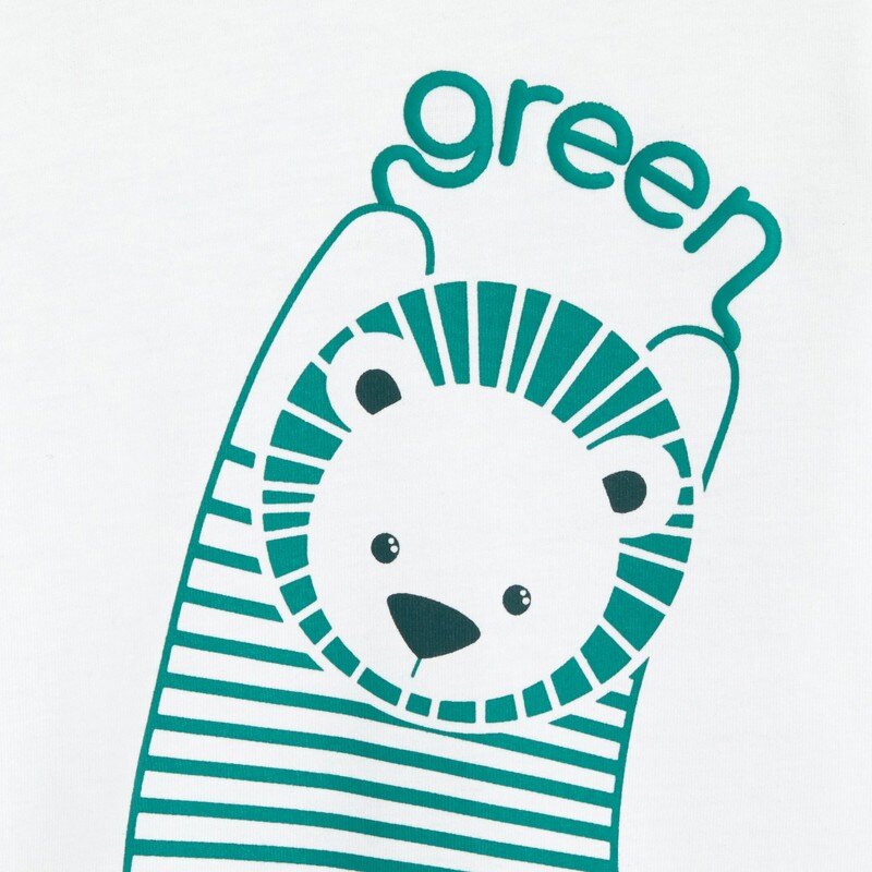 T-shirt vert lion bébé garçon Vert