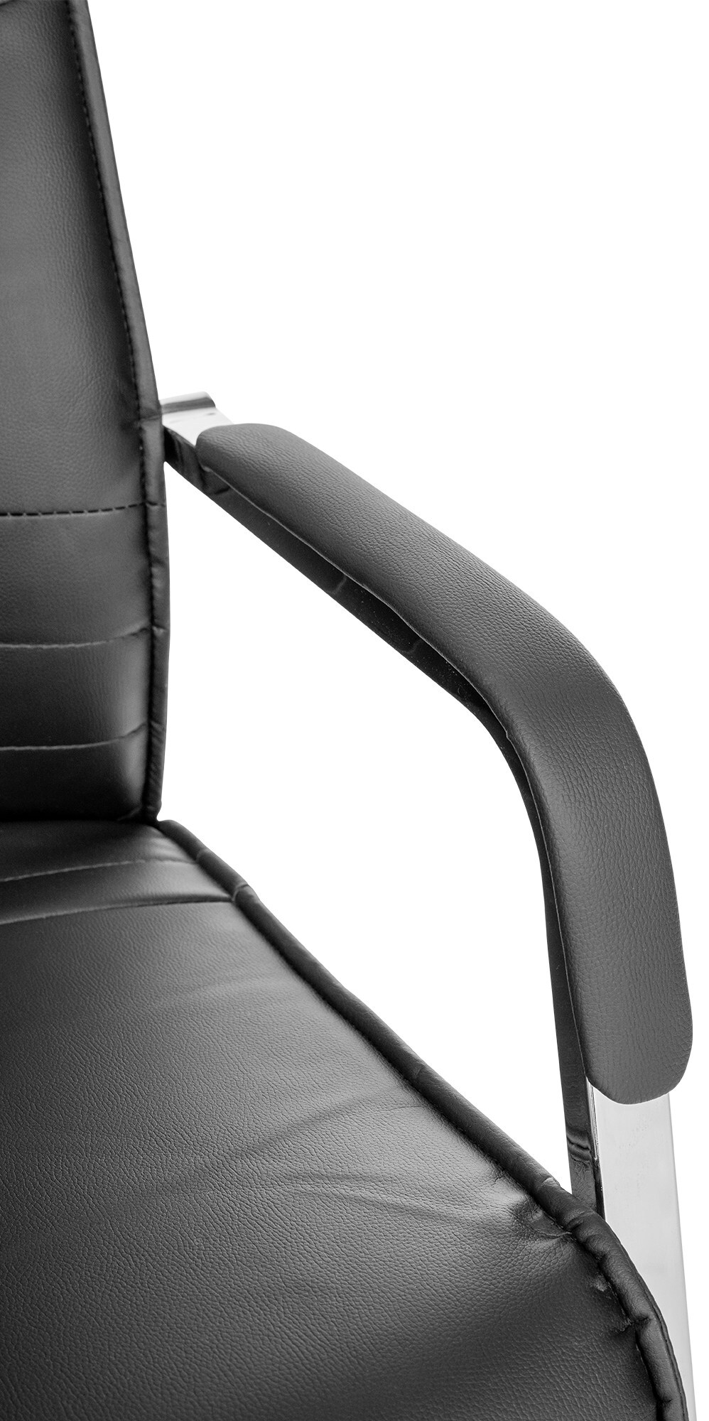 CLP 2er Set Freischwinger Besucherstuhl Hobart I Stoff- oder Kunstlederbezug, Chromgestell, Armlehnen Gepolstert I Ergonomischer Schwingstuhl