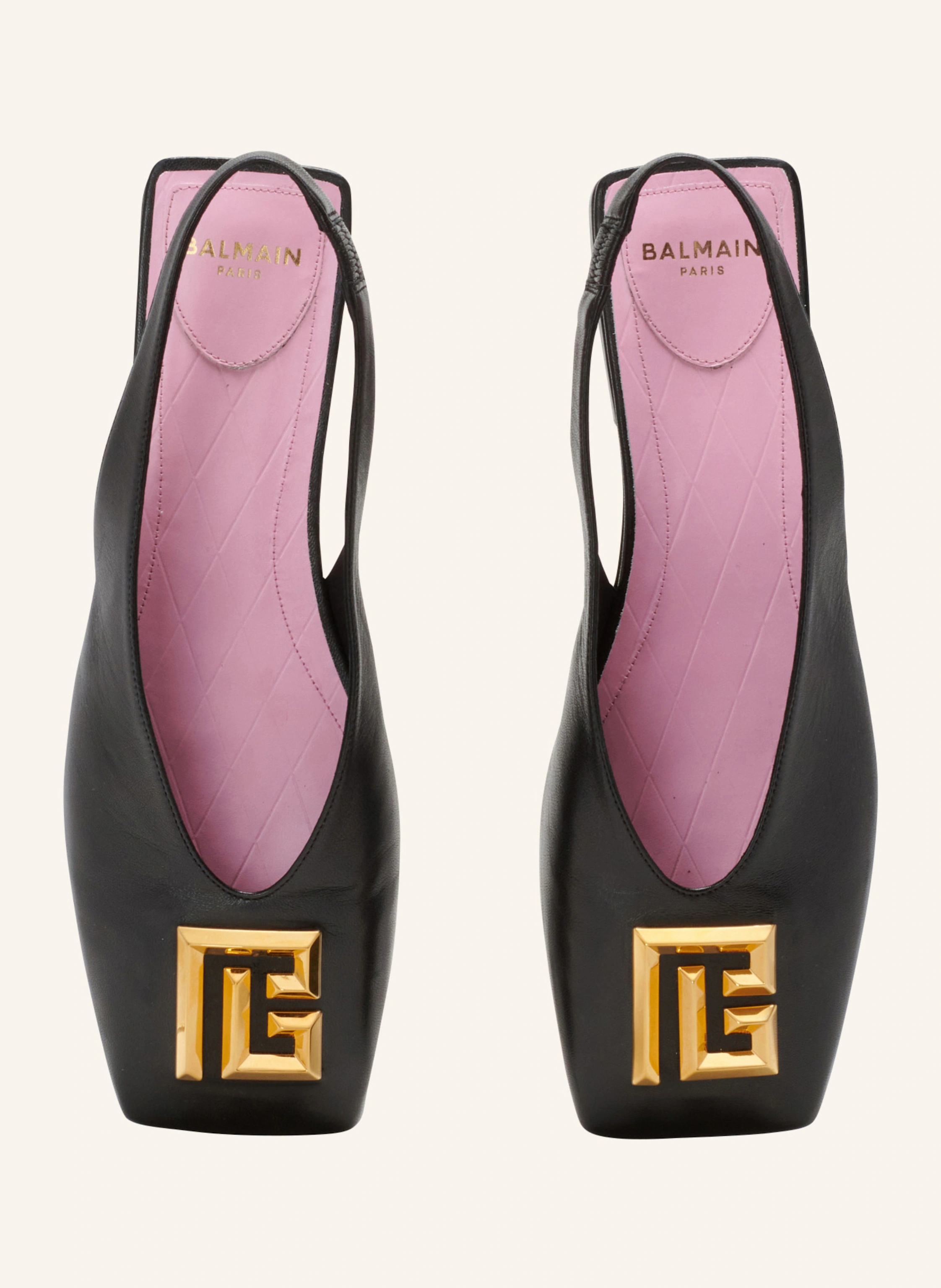 BALMAIN Flache Slingbacks Eden aus Lammleder