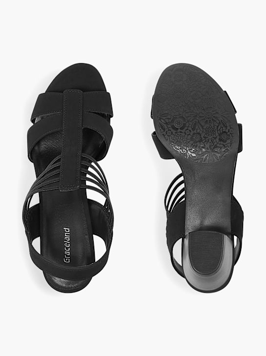 Graceland Sandalette Schwarz