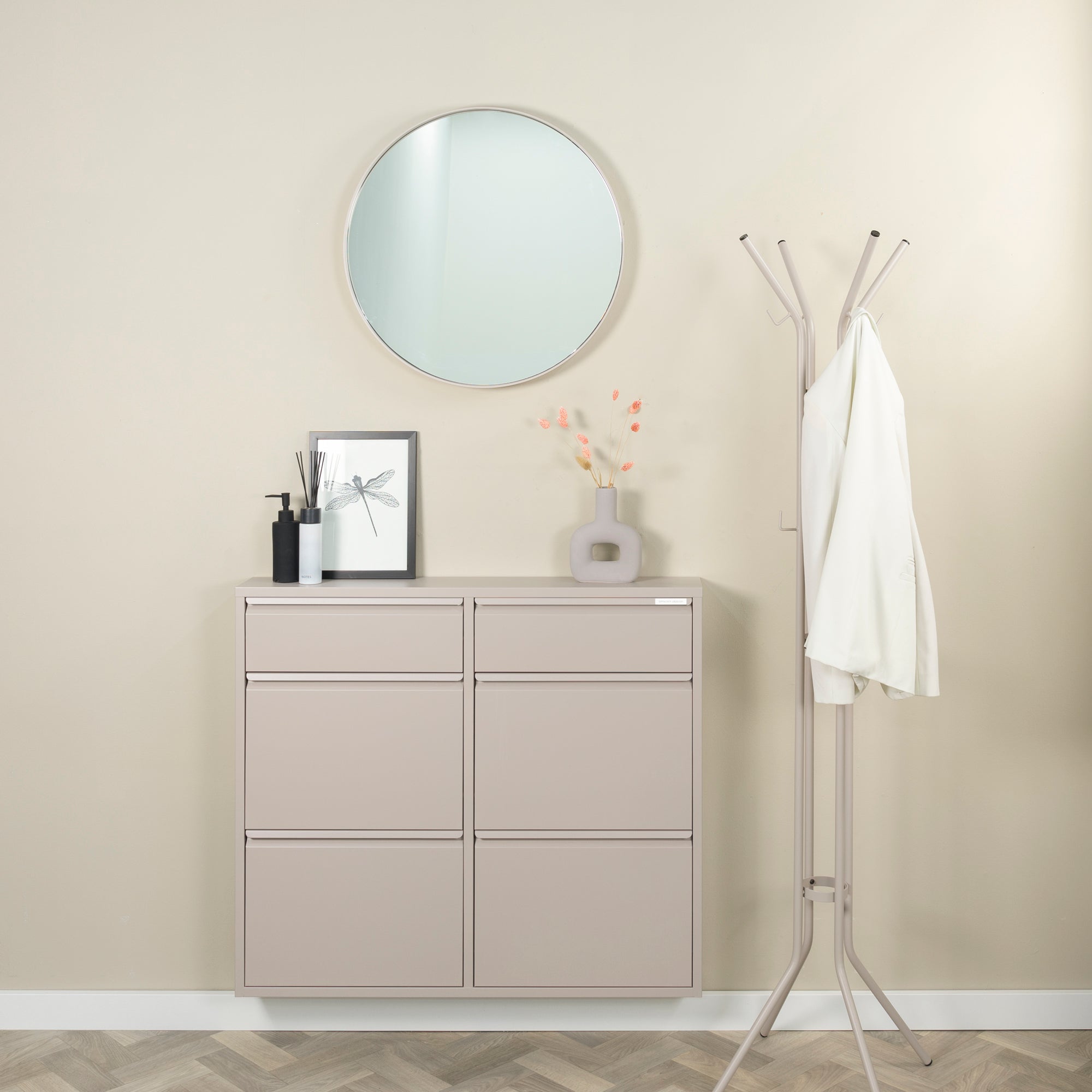 Spinder Design Billy 6 Schoenenkast - Silky Taupe
