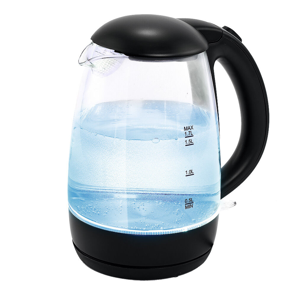 Bouilloire LED sans fil couleurs variables Homday en verre 1,7 L