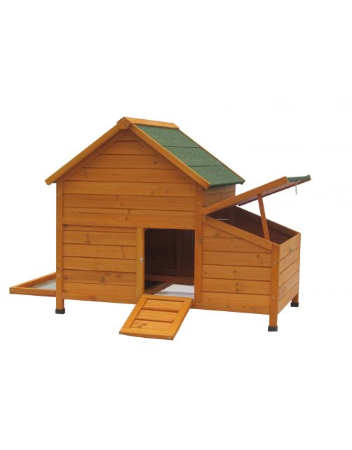 Homestyle Hok Risoul - Kippenhok - 119x77x98 cm Naturel Groen