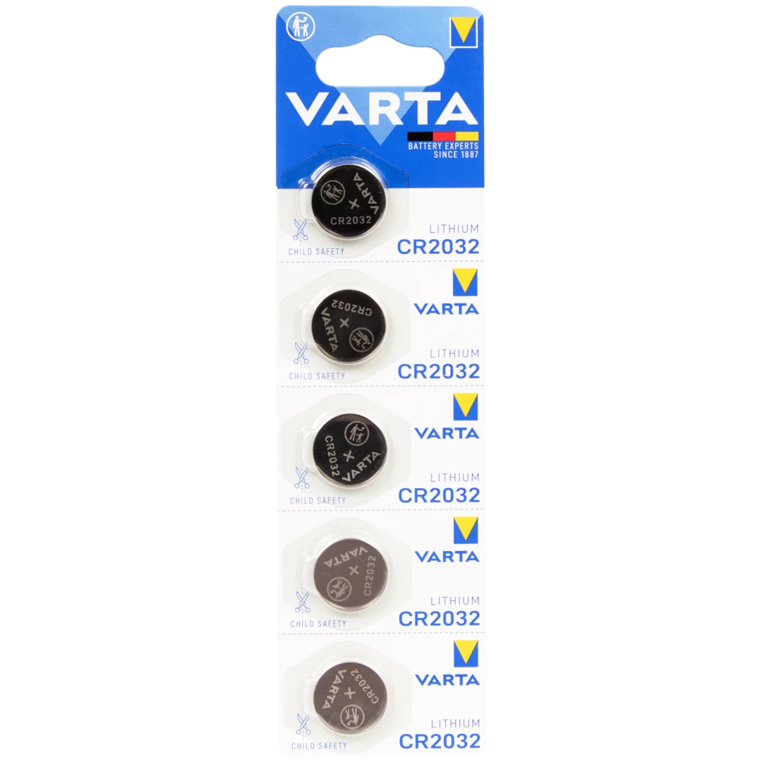Varta knoopcel batterijen CR2032 5 stuks
