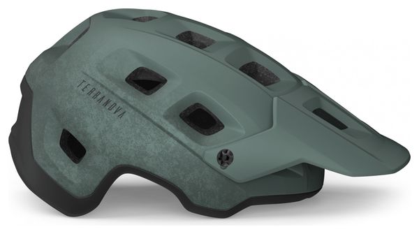 Casque All-Mountain MET Terranova Vert Noir Mat