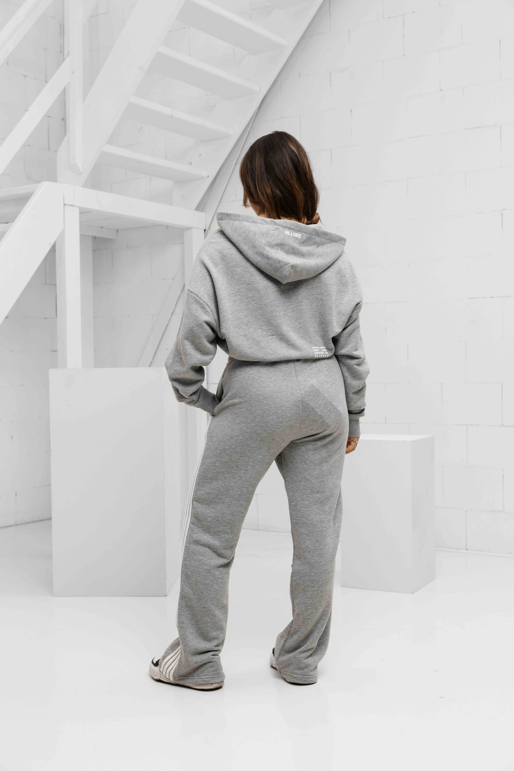 Hillside Stripe Trainingspak Dames Grijs