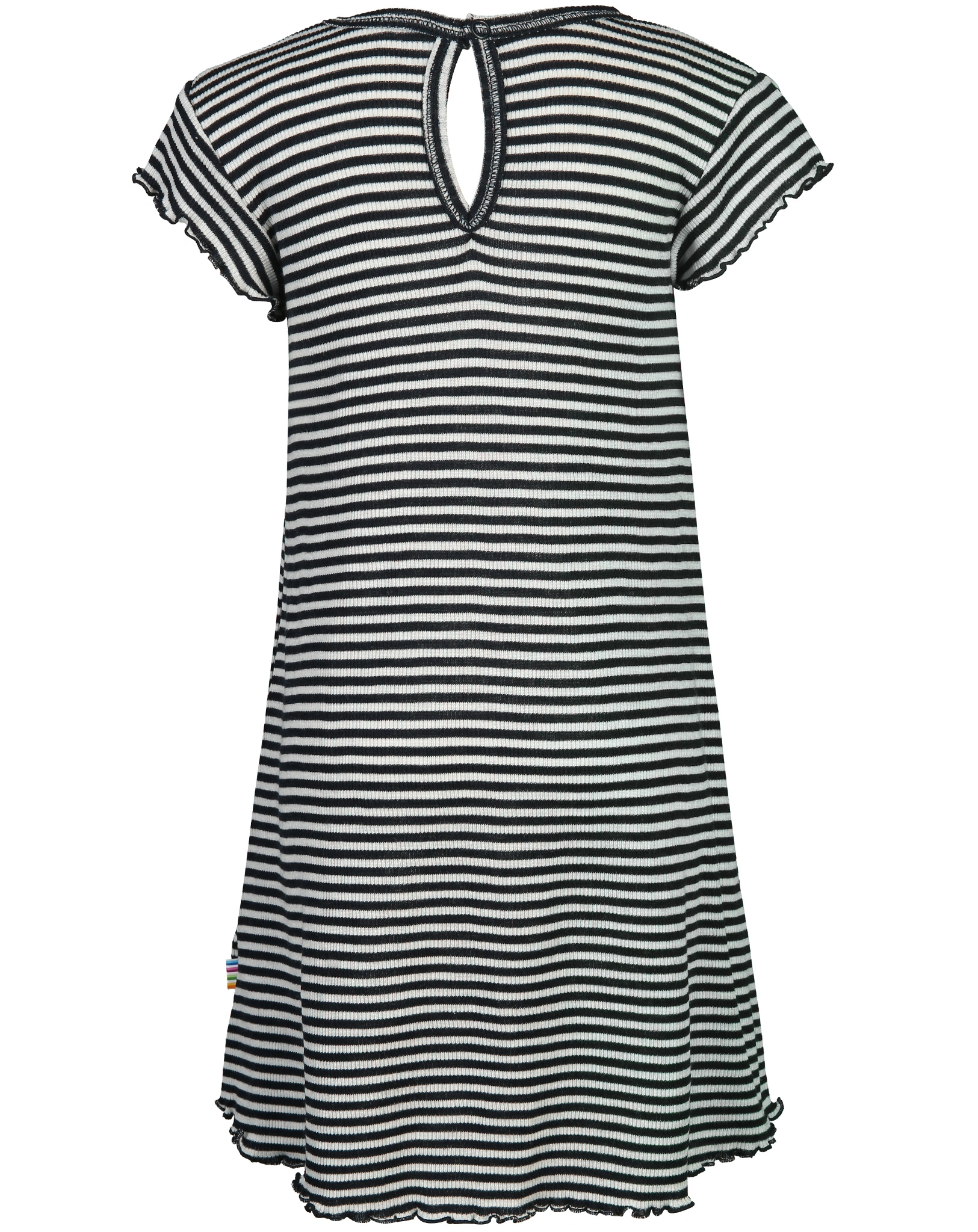 Kurzarm-Kleid 4028 SILK in bluestripe