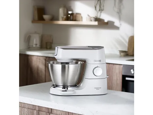 Kenwood Titanium Chef Baker KVC65.001WH - Køkkenmaskine - 1200 W - hvid/champagnecreme