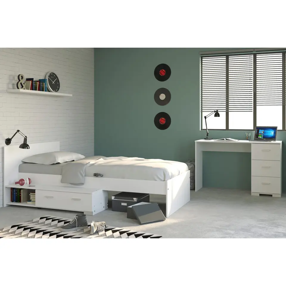 Bed Timo - wit - 90x200 cm