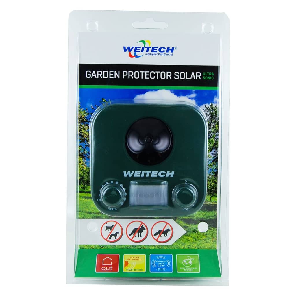 Répulsif chats chiens ultra-sons solaire • nuisibles