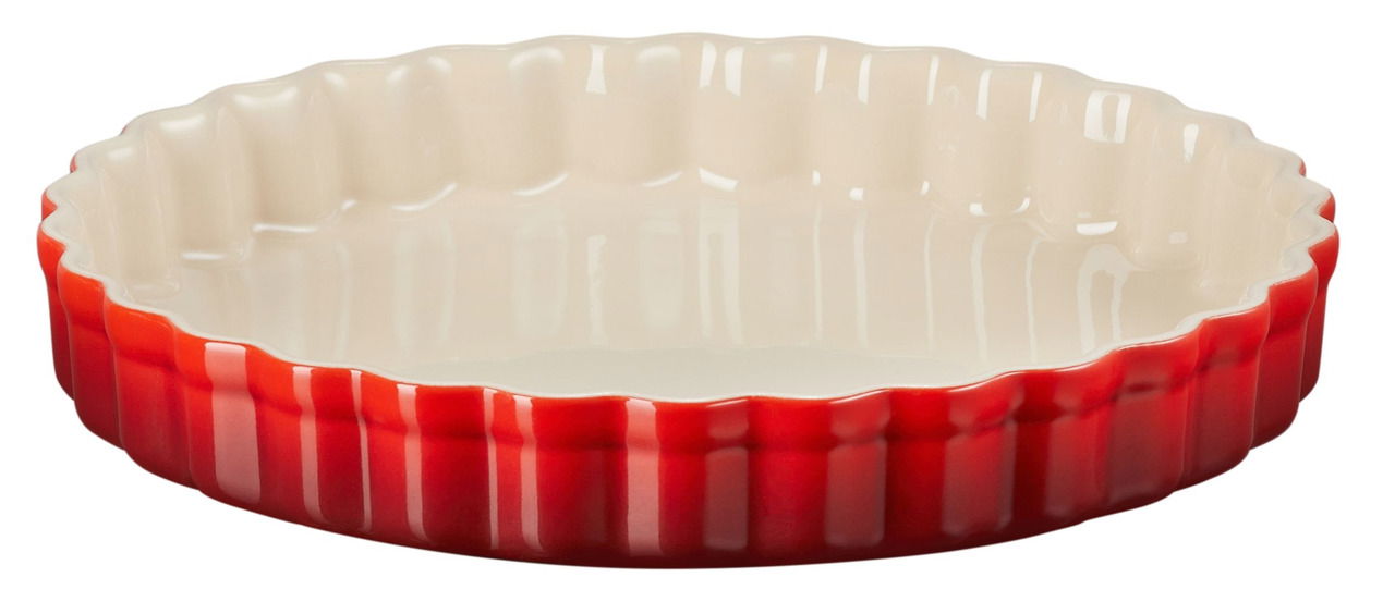 LE CREUSET Tarte-Form 24cm Kirschrot