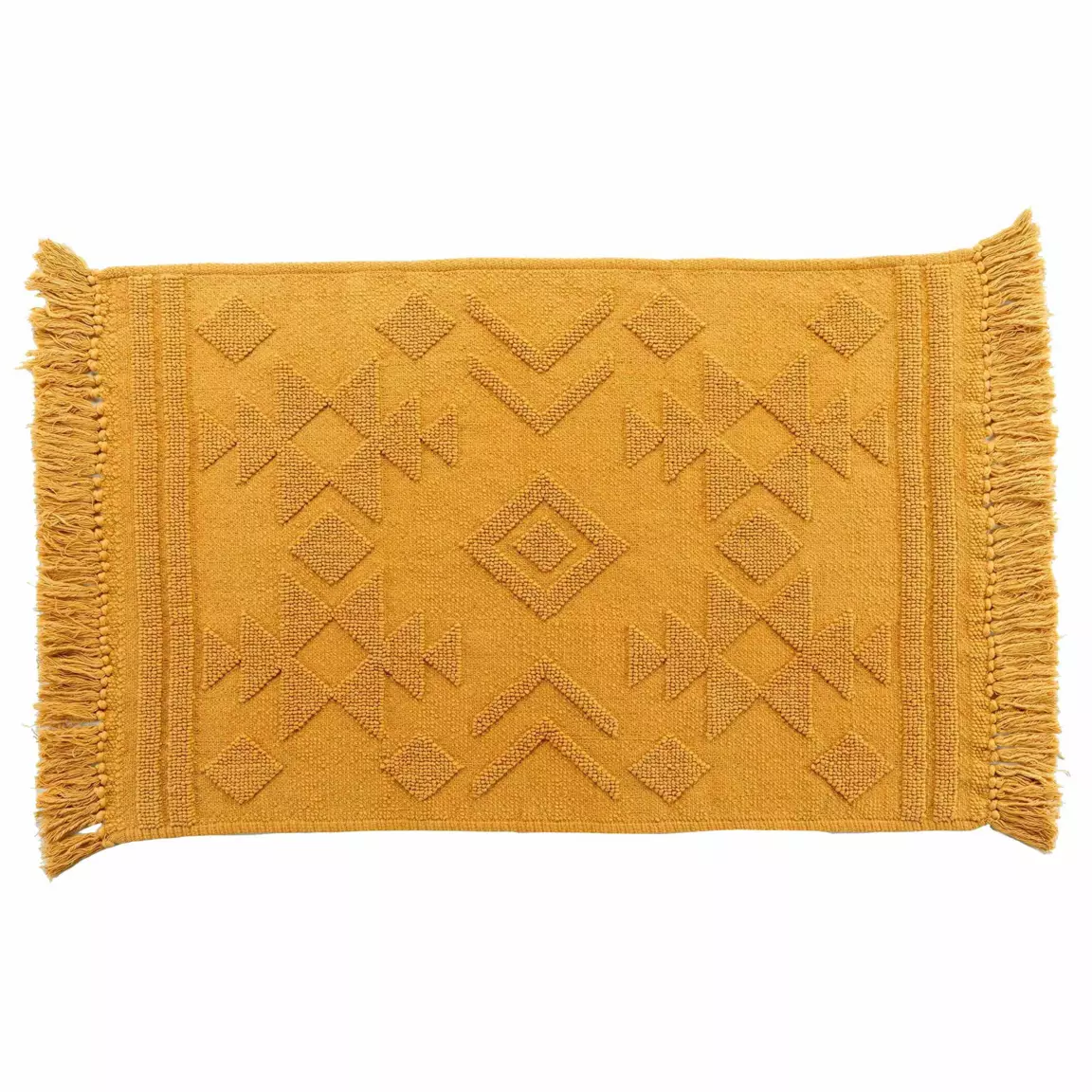 Tapis de salon coton (60 x 90 cm) Cilaos Jaune safran