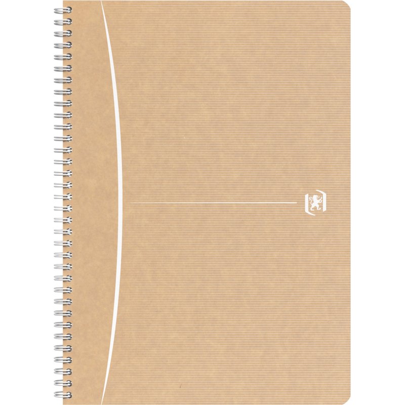 Cahier recyclé spirale Oxford Touareg A4 21 x 29,7 cm petits carreaux 100 pages