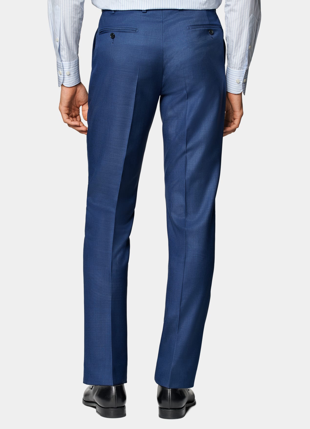 Pantalon de costume Slim Leg Straight bleu moyen