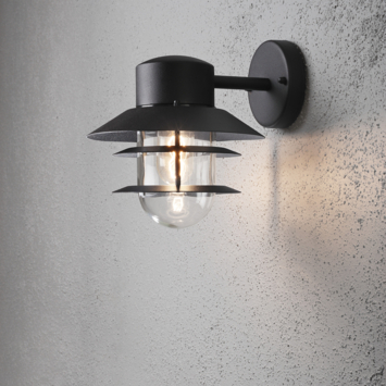 Konstsmide wandlamp Modena Zwart E27