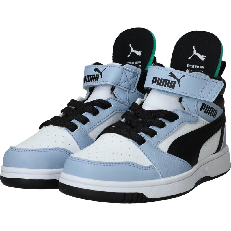 Puma Rebound V6 Mid Sneakers Blauw Jongens