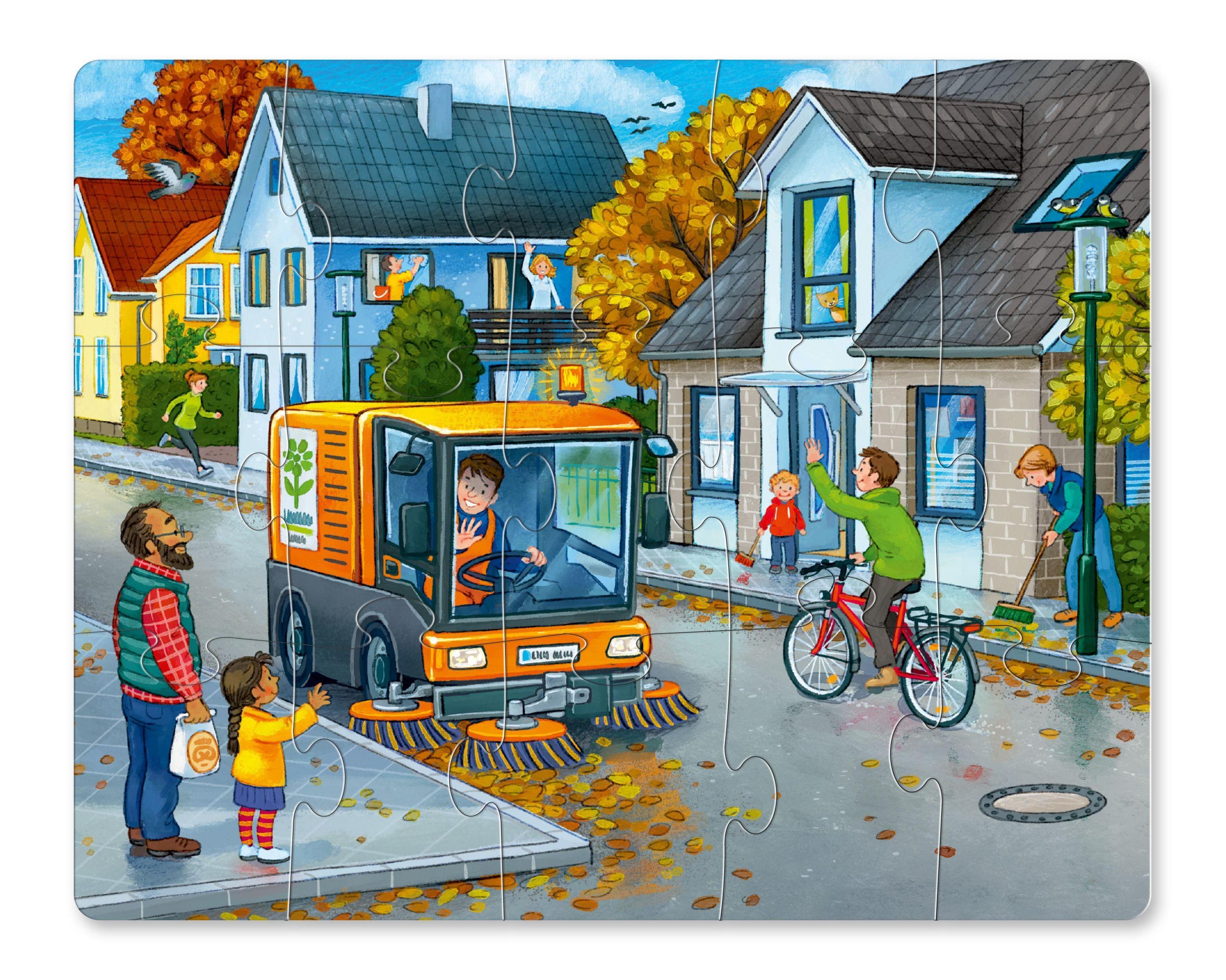 Puzzles In der Stadt (Kinderpuzzle)