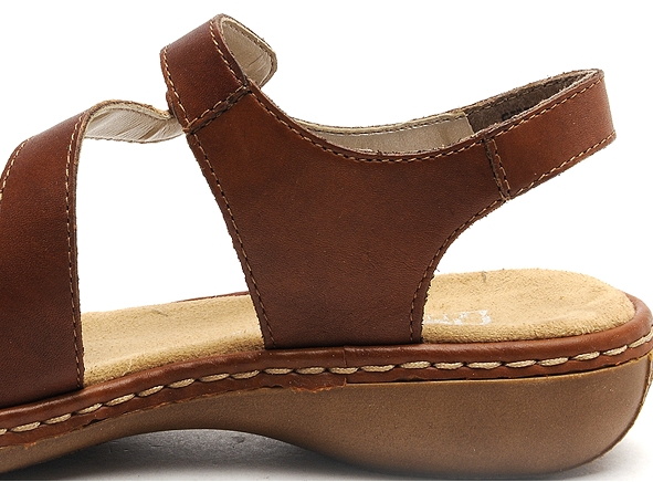 Rieker nu pieds plats femme 659c7 marron