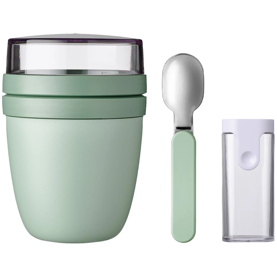 Mepal Lunchpot + Faltbarer Löffel Ellipse 500 + 200 ml grün