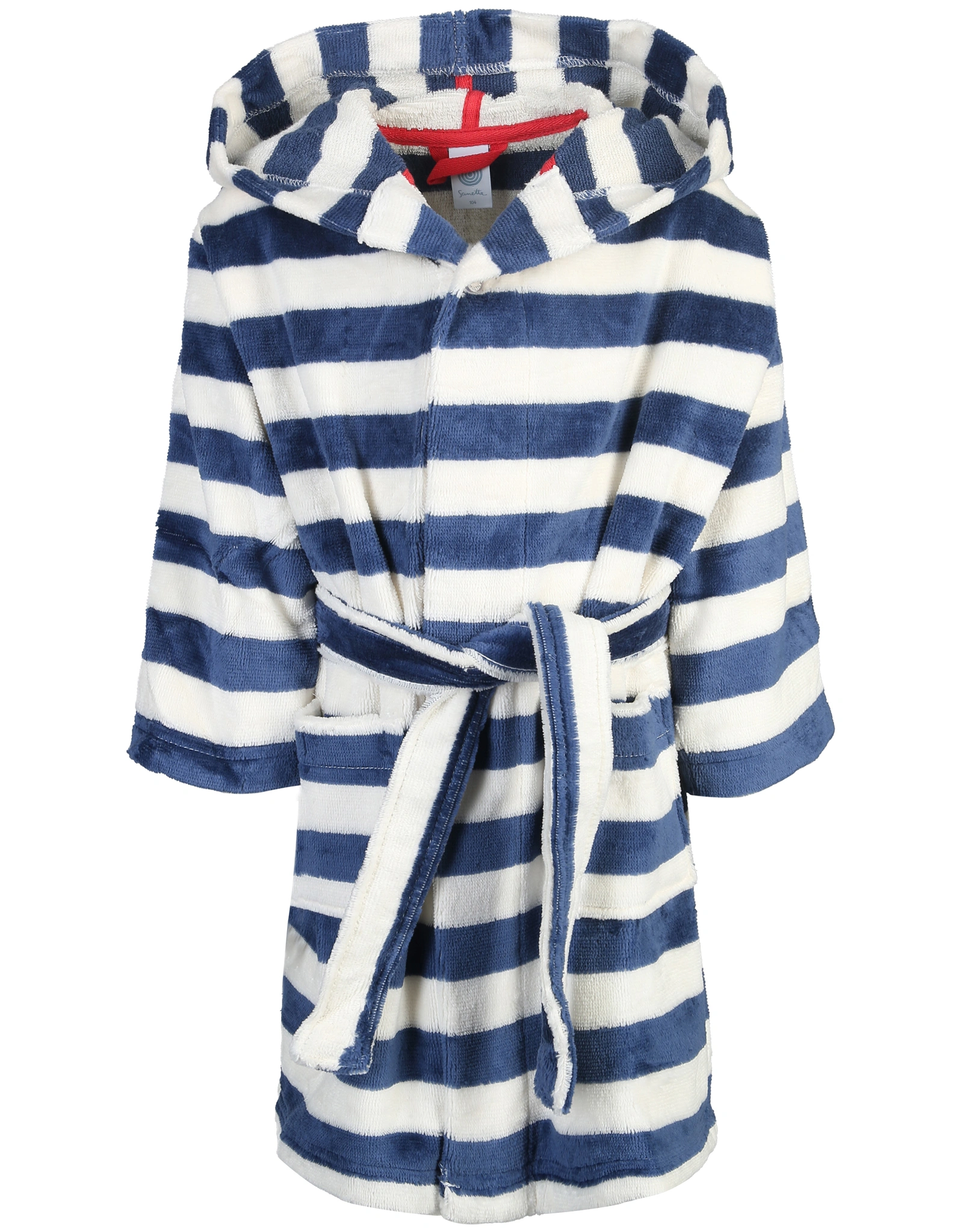 Bademantel STRIPES BLU in blau