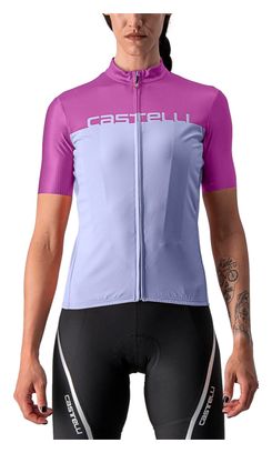 Maillot Manches Courtes Femme Castelli Velocissima Rose/Violet
