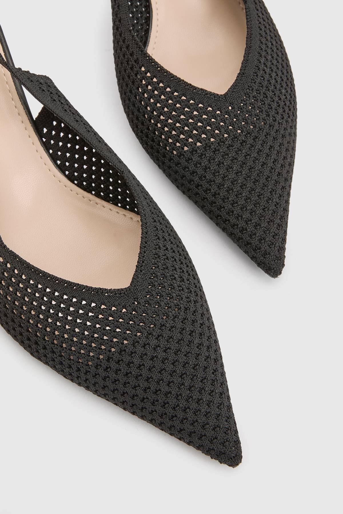 boohoo Escarpins Slingback En Néoprène À Micro Résille